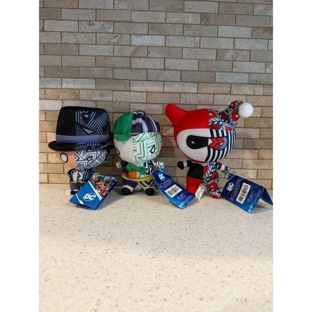 DC Comics Plush Set 3pc 7‎ Inches Figures NWT